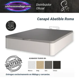 Canapé Abatible Roma con diseño clásico y amplia capacidad de almacenamiento