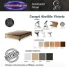 Detalle del tejido 3D ventilado y acabado en melamina del Canapé Abatible Victoria.