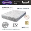 Vista general de los Colchones de Muelles Ensacados Boston Kiesen, con 32 cm de altura, sistema SpringBag y doble cara idéntica.
