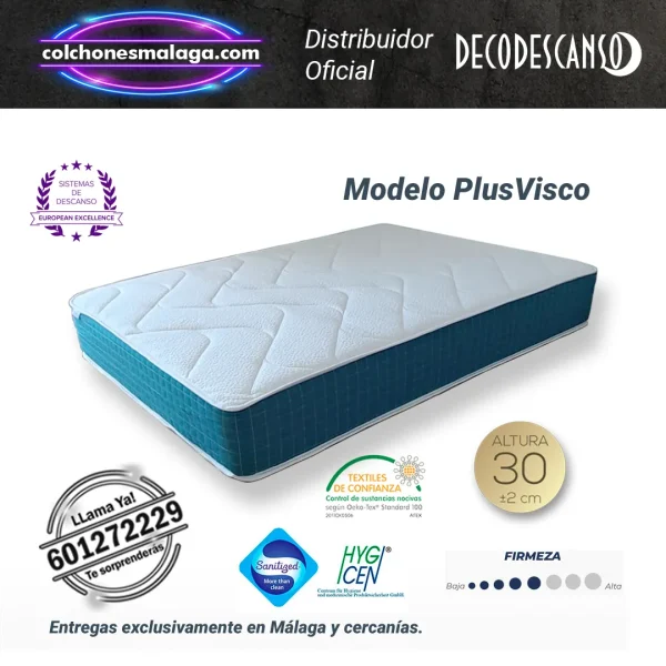 PlusVisco mattresses with 25K core, pure gel and stretch fabric. Perfect for a serene and restorative sleep. Buy now!