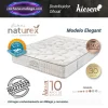 Colchones de muelles inyectados Elegant Kiesen con 30 cm de altura, tecnología Naturex y confort superior.