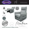 Sillon Relax Electrico Montana con muelles ensacados y ajuste electrico, ideal para un descanso reparador.