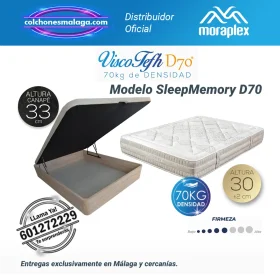 Colchones Viscoelasticos SleepMemory D70 Moraplex con Canape - 30 cm de altura