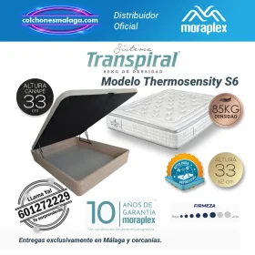 Colchones Viscoelasticos ThermoSensity S6 Moraplex con Canape Abatible de 33 cm