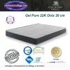 colchones gel pure 22k onix 20 cm con viscoelástica de gel y firmeza media