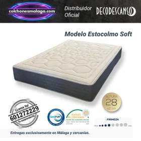 Colchones de muelles Estocolmo Soft 28 cm con viscoelástica y firmeza media