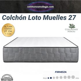 Colchón Muelles Ensacados Viscoinstant Loto 27 cm