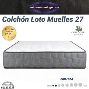 Colchón Muelles Ensacados Viscoinstant Loto 27 cm