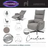 Sillon relax electrico giratorio Carolina con 2 motores y tapizado Bjorn 34