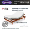 Camas articuladas electricas Kronos M Hukla con colchon Viscocool 20 cm viscoelástica de soja y motor silencioso.