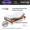 Electric adjustable beds Kronos M Hukla with Viscocool 20 cm soy-based viscoelastic and silent motor