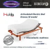 Electric adjustable beds Kronos M Hukla with 22 cm viscoelastic mattress and 5 articulation planes