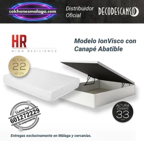 Colchones con Nucleo HR IonVisco con Canape Abatible 33 cm