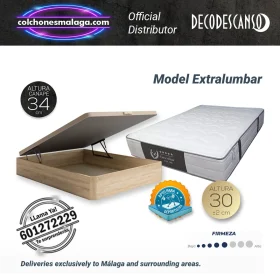 Extralumbar mattress pack with premium ottoman base, high firmness, 30 cm thickness.