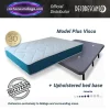 Viscoelastic mattress PlusVisco 30 cm with upholstered base – medium-high firmness and no springs