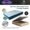Colchones Gel Pure 25K Azahar 30 cm + Canapé Abatible Reforzado - Superior 1 Colchones gel pure 25k azaar 30 cm + canapé abatible reforzado