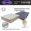 Colchones viscoelasticos MaxVisco 27 cm con base tapizada. Firmeza media-alta, frescor y montaje en Malaga.