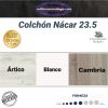 Acabados canapé Ártico Blanco Cambria - Nácar 23.5 - colchonesmalaga.com