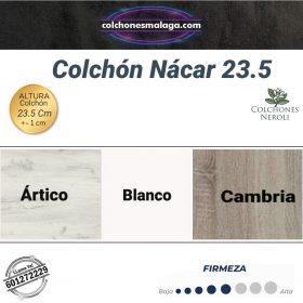 Acabados canapé Ártico Blanco Cambria - Nácar 23.5 - colchonesmalaga.com