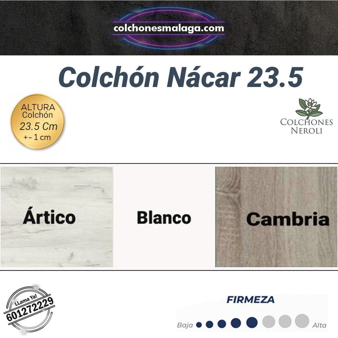 Canapé Abatible Reforzado - Acabados Ártico Blanco Cambria - Nácar 23.5 Acabados canapé Ártico Blanco Cambria - Nácar 23.5 - colchonesmalaga.com