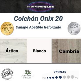 Acabados canapé Ártico Blanco Cambria - colchonesmalaga.com