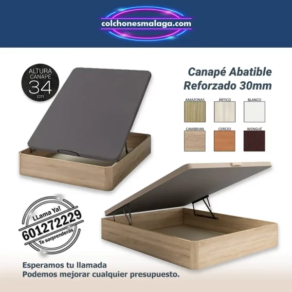 canape abatible 34 cm reforzado 30mm canape abatible 34 cm reforzado 30mm