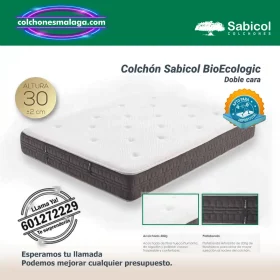 Colchones Bio Ecologic Sabicol 30 cm Doble Cara ecológico, firmeza media y núcleo Greenfoam