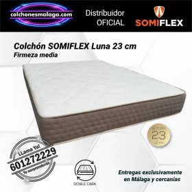 Colchones HR Luna Somiflex 23 cm sin muelles y con firmeza media