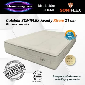 Colchones de muelles ensacados Avanty Xtrem Somiflex 31 cm colchon firmeza muy alta, colchon soporte extremo
