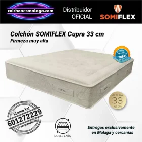 Colchones de muelles ensacados Cupra Somiflex 33 cm colchon invierno verano firme, colchon muelles titanio