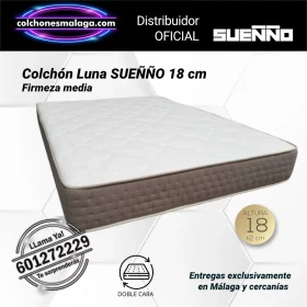 Inicio 9 Colchones HR Luna SUEÑÑO 18 cm sin muelles con firmeza media y perfil bajo