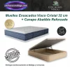 Colchones Muelles Ensacados Viscoelastica Cristal 32 cm con Canape Abatible Reforzado con confort premium y almacenaje