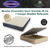 Colchones Muelles Ensacados Viscoinstant Granada 28 cm con Canape Abatible Reforzado con firmeza suave media y almacenaje integrado