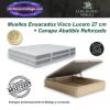 Colchones Muelles Ensacados Viscoinstant Lucero 27 cm con Canape Abatible Reforzado con confort adaptable y almacenaje integrado