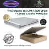 Colchones Viscoelastica Soja Articulado 20 cm con Canape Abatible Reforzado con descanso adaptable y ergonomico