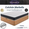 Pack Colchón Marbella HR 15 cm más Canapé Abatible Reforzado 34 cm madera natural ofertado en Colchones Málaga