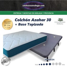 Colch&oacute;n Azahar 30 cm con base tapizada, entrega y montaje en M&aacute;laga y provincia