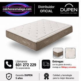 Colchón Lumbar Tech de Dupen de 28 cm con refuerzo lumbar en las dos caras, distribuidor oficial en Málaga