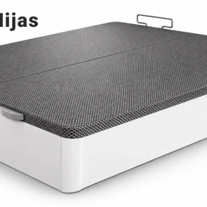 03-blanco-cerrado.webp Canapé abatible Mijas en blanco con tapa de tejido 3D gris