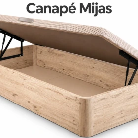 Canapé Mijas de apertura lateral abierto, con 28 cm de altura interior