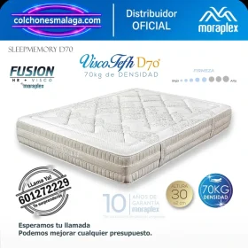 Colchón Viscoelástico + HR Moraplex SleepMemory D70 — Distribuidores Oficiales Moraplex