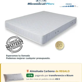 Colch&oacute;n de Muelles Bic&oacute;nicos Moraplex Neptuno - Todosduermen.com &mdash; Distribuidores Oficiales Moraplex