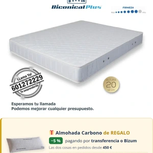 Colchón de Muelles Bicónicos Moraplex Neptuno - Todosduermen.com — Distribuidores Oficiales Moraplex