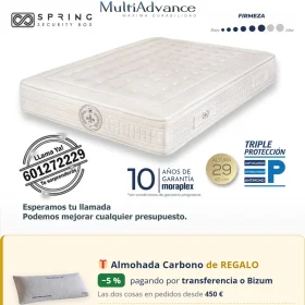 Colchón de Muelles Ensacados Moraplex Ergopedic DS — Distribuidores Oficiales Moraplex