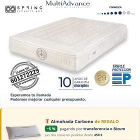 Colchón de Muelles Ensacados Moraplex Ergopedic DS — Distribuidores Oficiales Moraplex