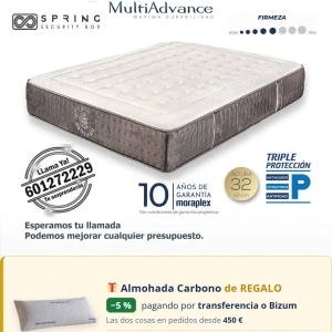 Colchón de Muelles Ensacados Moraplex Ergoplus DS - Todosduermen.com — Distribuidores Oficiales Moraplex