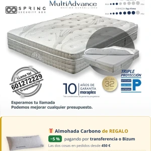 Colchón de Muelles Ensacados Moraplex ThermoSpring — Distribuidores Oficiales Moraplex