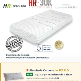 Colchón Sin Muelles HR Moraplex Anatomic Grafeno - Todosduermen.com — Distribuidores Oficiales Moraplex