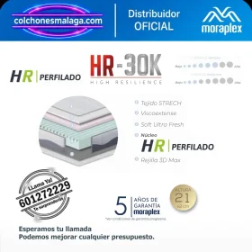 Colchón Sin Muelles HR Moraplex Anatomic Visco - Todosduermen.com — Distribuidores Oficiales Moraplex