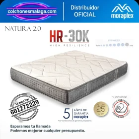 Colchón sin Muelles HR-30K Moraplex Natura 2.0 - Todosduermen.com — Distribuidores Oficiales Moraplex